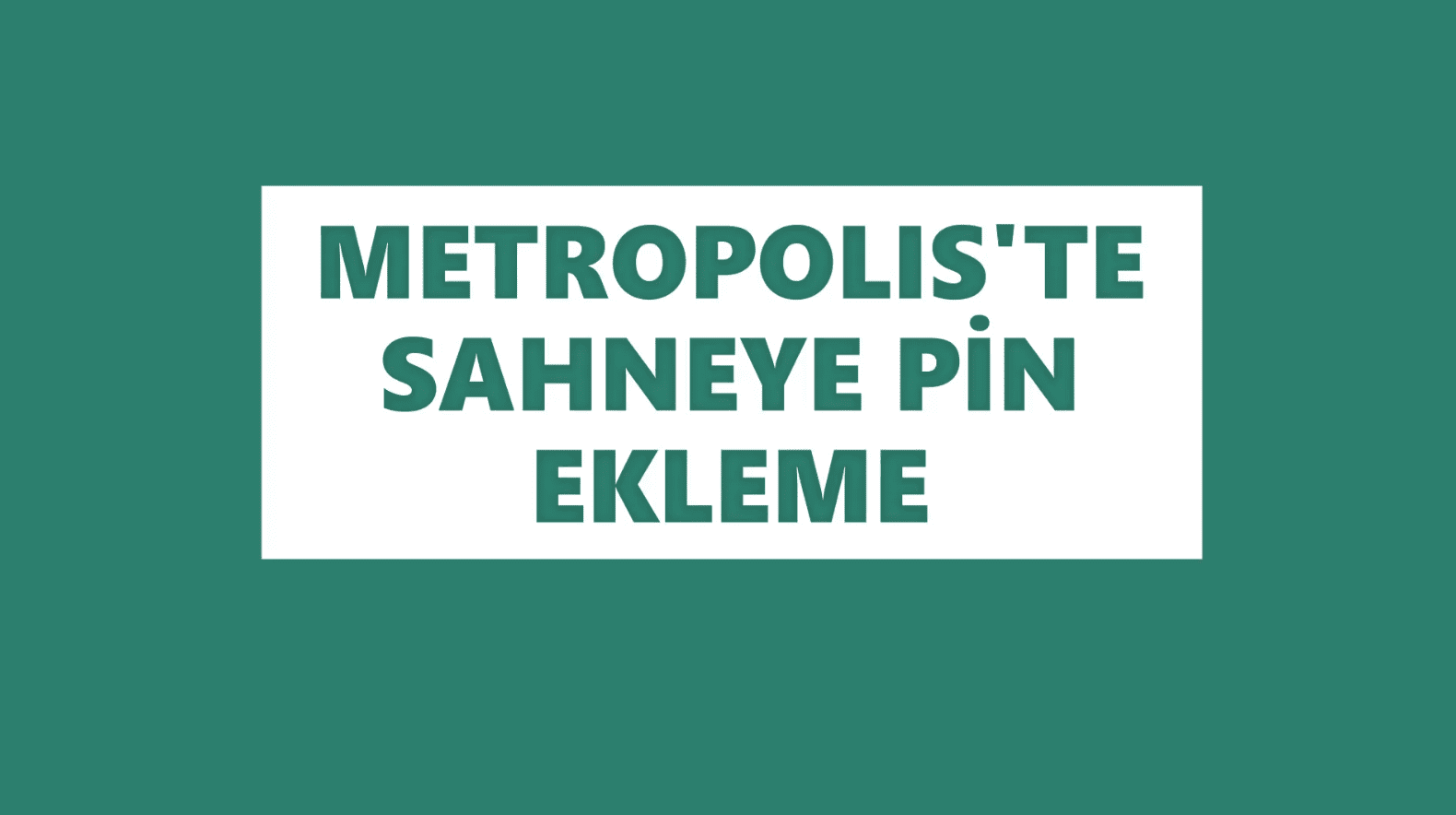 PİN EKLEME