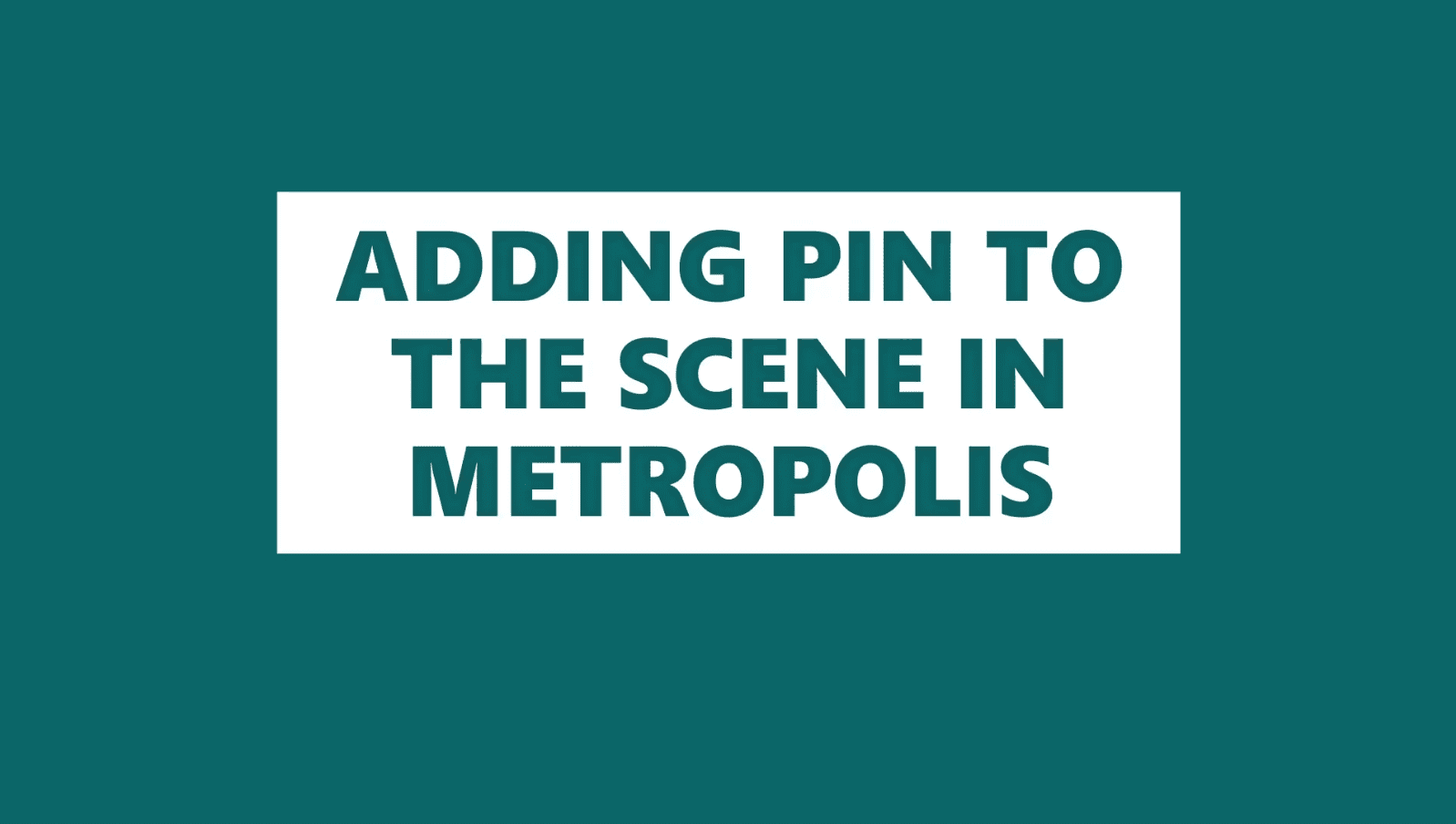 <p>ADDING A PIN</p>